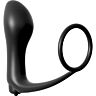 Ass gasm cockring plug black