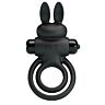 Vibrator Pretty Love Anillo Conejo Pene - Black