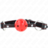 BDSM Ball Gag KINK Hollow Red 4.5cm Unique Design