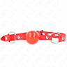 Ball Gag KINK 4cm Red TPE with Lock