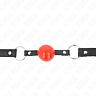 Ball Gag KINK 4cm Red Locking Strap