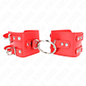KINK Wrist Restraint Adjustable Red Metal Cuffs
