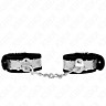 BDSM Wrist Restraints KINK Black/Silver Stylish Design