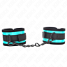 BDSM Wrist Restraint KINK Adjustable Black-Blue