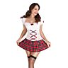 Schoolgirl Costume S Pleasures Lingerie One-Size Set