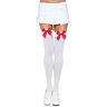 White Stockings Red Bow