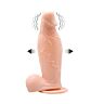 Inflatable and vibrating realistic dildo
