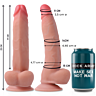 Rock Army Dual Density Leopard Dildo 23 cm with Suction Base