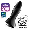 Satisfyer Rotator Plug Vibrator Black