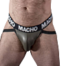 Leather Jockstrap Gray Beige Macho27