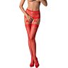 Red Fire Garter Stockings