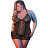 Lingerie Chemise & G-Set Black L/XL - Flirty and Sexy