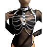 Chest Harness SUBBLIME with Rings and Chains