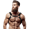 Chest Harness Fetish Submissive Attitude Eco-Leather