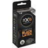 Condoms Exs Black Latex 12 Pack with Anatomical Shape