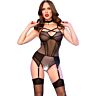 Crotchless Bodysuit CHILIROSE CR 4879 | Alluring Fit
