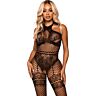 Leg Avenue Bodystocking with Halter Neck Design