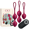 CICI BEAUTY 3 Vibrating Kegel Balls with Remote Control