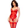 Corset and Stockings Set ChiliRose CR 4845 with Lace Detail