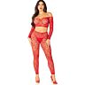 Lingerie Set Leg Avenue Crop Top and Stockings