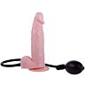 Inflatable realistic dildo with suction cup