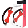 Silicone Gag Darkness Red Bone - Dog Bone Shape