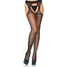 Spandex Suspender Stockings - Black