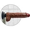 King Cock Vibrator with Balls Realistic Shaft