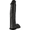 King Cock Realistic Black 38cm Dildo