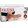 Fetish fantasy series 7" hollow strap-on with balls 17.8cm flesh