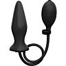 Ouch inflatable silicone plug black