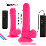DIVERSIA Flexible Vibrating Dildo 20.5 cm with Dual Control