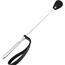 Metal Hard Riding Crop with Leather Tip