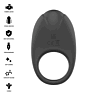 Vibrating Ring INTENSE FOR HIM Merlotte with Clitoral Stimulator