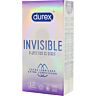Durex Invisible Extra Lubricated Condoms - 12 Units