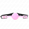 Gag KINK Luminous Silicone Ball 4 cm with Adjustable Strap