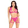 Lingerie Set Leg Avenue 86148 Floral Lace Design