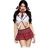 Costume Leg Avenue Miss Schoolgirl Red/White
