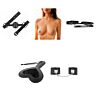 Intermediate BDSM kit with gag, nipple clamps, collar, paddle and cuffs