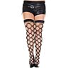 XXL Fishnet Stockings No Brand with Reinforced Toe