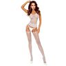 Bodystocking Passion Woman BS119 with Floral Motifs