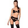 Lingerie Set Passion Woman Tonya L/XL with Garter Belt