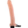 Hollow strap-on w balls 11 inch