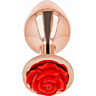 Anal Plug KINK with Romantic Red Rose Adornment