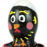 Novelty Condoms CONDOMERIE Chicken Black Hand-Painted