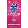 SKINS Dots & Ribs Premium Condoms Pack 16
