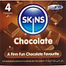 SKINS Chocolate Premium Condoms Pack of 4 for Sensory Pleasure