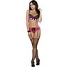 Lingerie Set Exposed Sequin Lace Bra and Short