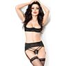 CHILIROSE CR 3796 crotchless four-piece lingerie set