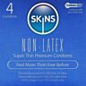 Condoms Skins Non-Latex Pack of 4 for Sensitive Skin